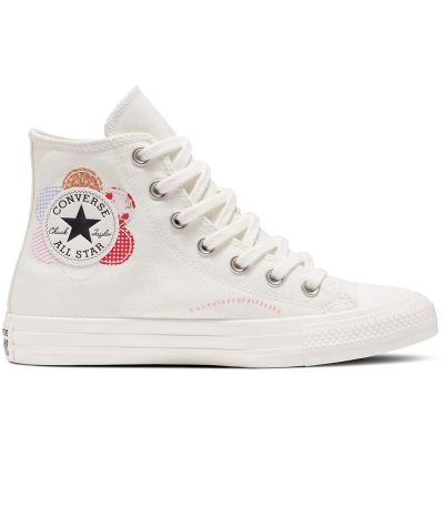 converse chuck taylor all star crafted patchwork high womens casual trainers